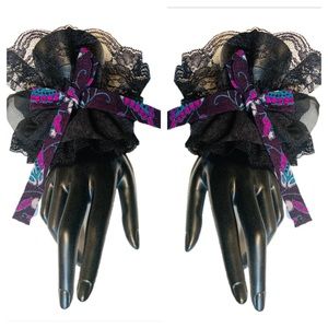 Handmade Boho Lace Cuffs Matching Set